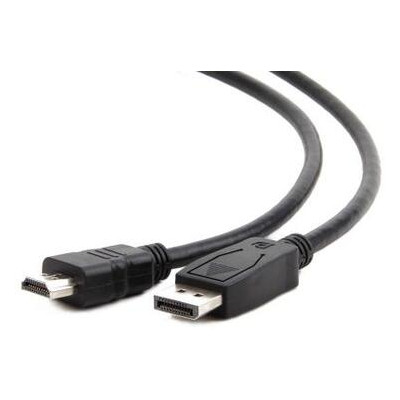 Кабель мультимедійний Cablexpert DisplayPort to HDMI 3 м чорний (CC-DP-HDMI-3M) фото №3