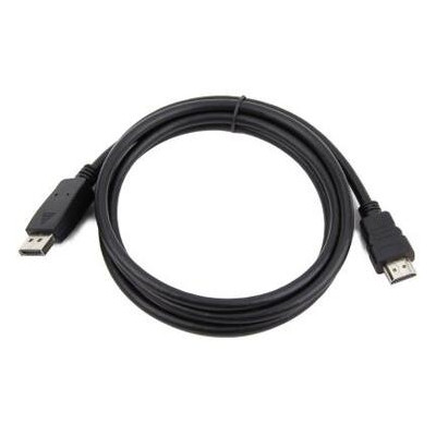 Кабель мультимедійний Cablexpert DisplayPort to HDMI 3 м чорний (CC-DP-HDMI-3M) фото №2