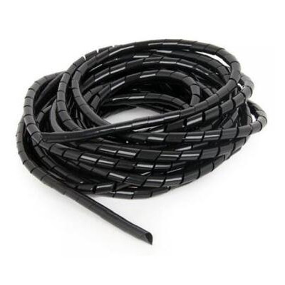 Набір для кріплення Cablexpert спіральний кабельний органайзер 10 м чорний (CM-WR1210-01) фото №1