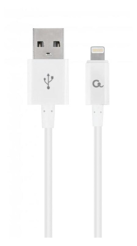 Кабель Cablexpert USB - Lightning преміум 2.1 A 2 м White (CC-USB2P-AMLM-2M-W) фото №1