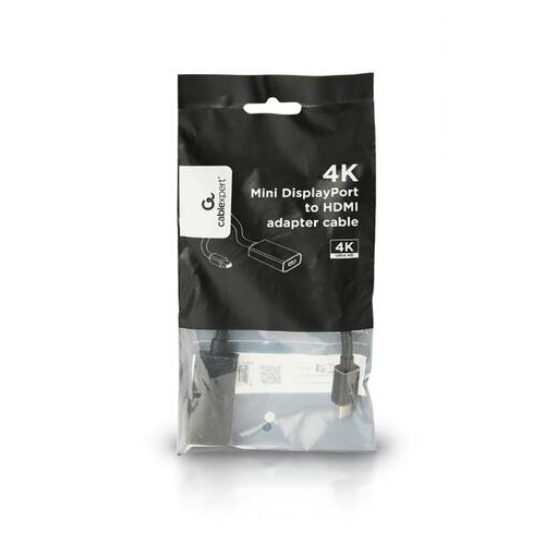 Адаптер Cablexpert Mini DisplayPort - HDMI чорний (A-mDPM-HDMIF4K-01) фото №2