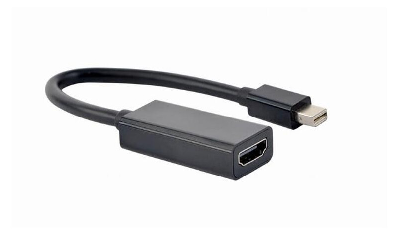 Адаптер Cablexpert Mini DisplayPort - HDMI чорний (A-mDPM-HDMIF4K-01) фото №1