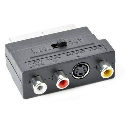 Адаптер Cablexpert SCART-S-Video / 3 x RCA Black (CCV-4415) фото №1