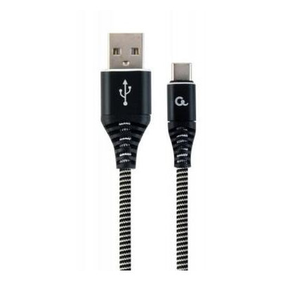 Дата кабель Cablexpert USB 2.0 AM to Type-C 2 м чорний (CC-USB2B-AMCM-2M-BW) фото №1