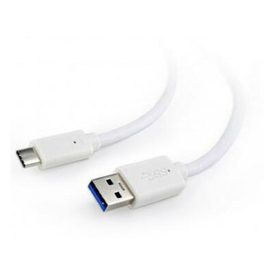 Дата кабель Cablexpert USB 3.0 AM to Type-C 0.1 м білий (CCP-USB3-AMCM-W-0.1M) фото №1