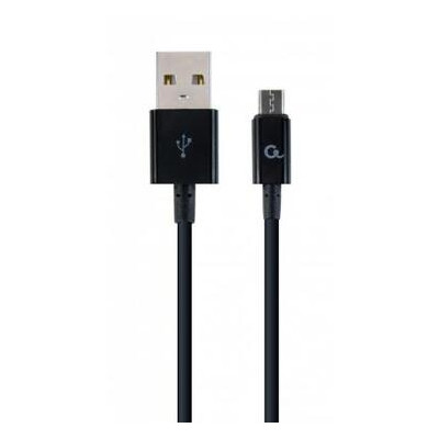 Дата кабель Cablexpert USB 2.0 Micro 5P to AM 1 м чорний (CC-USB2P-AMmBM-1M) фото №1