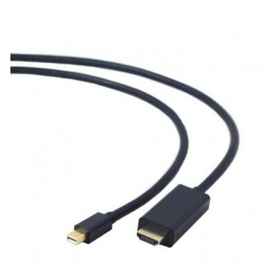 Кабель мультимедийный Cablexpert mini DisplayPort to HDMI 1.8 м черный (CC-mDP-HDMI-6) фото №1
