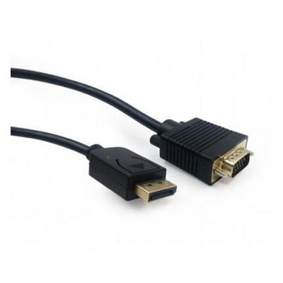 Кабель Cablexpert DisplayPort to VGA 1.8 м чорний (CCP-DPM-VGAM-6) фото №1