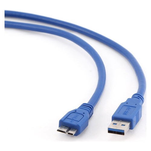 Кабель Cablexpert Usb 3.0 - Micro-B 0.5 м синій (CCP-mUSB3-AMBM-0.5M) фото №1