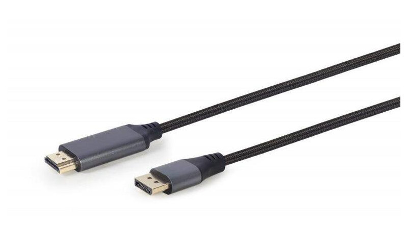 Кабель Cablexpert DisplayPort - HDMI 1.8 м чорний (CC-DP-HDMI-4K-6) фото №1