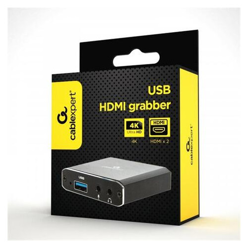 Адаптер Cablexpert HDMI - HDMI - USB чорний (UHG-4K2-01) фото №3