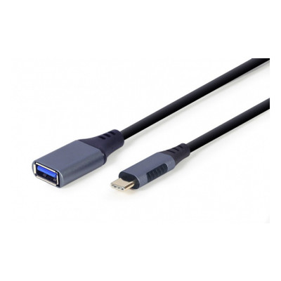Дата кабель Cablexpert OTG USB 3.0 AF to Type-C 0.15 м чорний (A-USB3C-OTGAF-01) фото №1