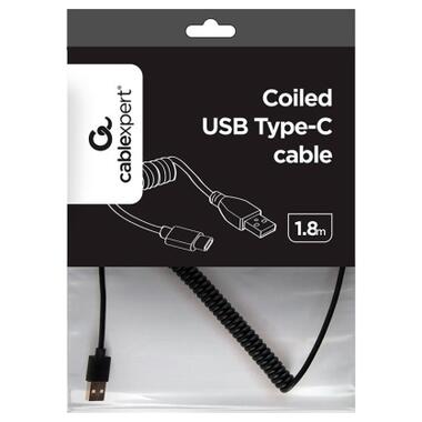 Дата кабель Cablexpert USB 2.0 AM to Type-C 1.8 м чорний (CC-USB2C-AMCM-6) фото №3