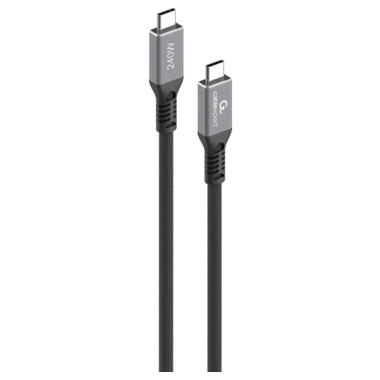 Дата кабель USB-C to USB-C 0.3m USB4 240W 8K60Hz 40Gbps Cablexpert (CCBP-USB4-CMCM240-0.3M) фото №1