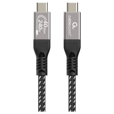 Дата кабель USB-C to USB-C 0.5m USB4 240W 8K60Hz 40Gbps Cablexpert (CCBP-USB4-CMCM240-0.5M) фото №1