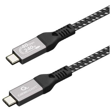 Дата кабель USB-C to USB-C 0.5m USB4 240W 8K60Hz 40Gbps Cablexpert (CCBP-USB4-CMCM240-0.5M) фото №2
