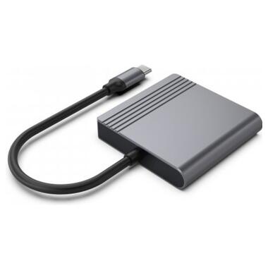 Переходник USB-C M to HDMI F + DisplayPort F 4K60Hz Cablexpert (A-CM-HDMIFDPF-01) фото №4