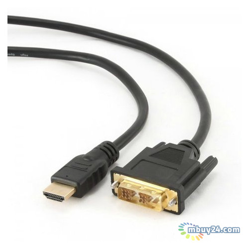 Кабель Cablexpert HDMI - DVI V1.3 / 19-pin 0.5 м чорний (CC-HDMI-DVI-0.5M) фото №1