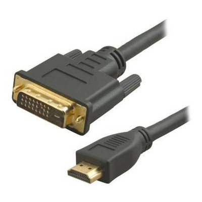 Відео кабель Cablexpert HDMI - DVI 18+1pin M 3.0 м чорний (CC-HDMI-DVI-10) фото №1