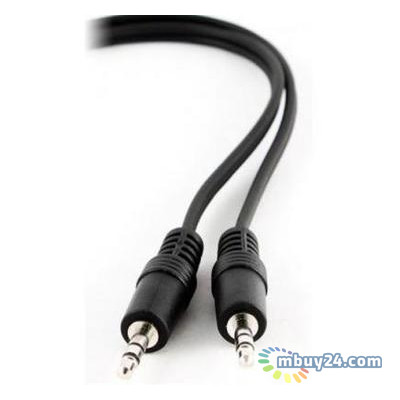 Аудіо кабель Cablexpert Jack 3.5 мм - Jack 3.5 мм 1.2 м чорний (CCA-404) фото №1
