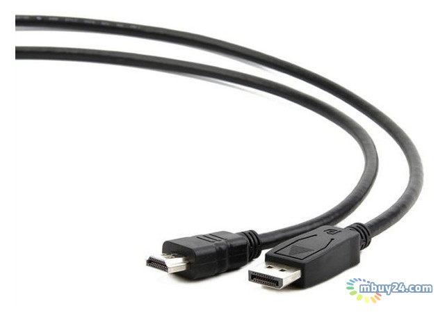 Кабель Cablexpert DisplayPort - HDMI 1 м чорний (CC-DP-HDMI-1M) фото №1