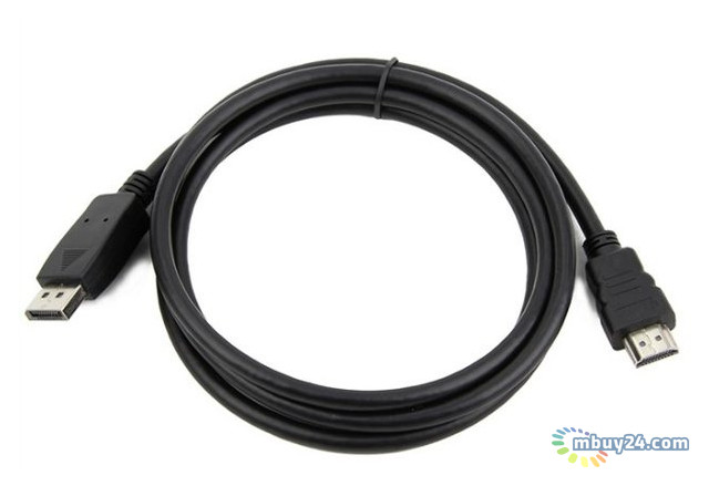 Кабель Cablexpert DisplayPort - HDMI 1 м чорний (CC-DP-HDMI-1M) фото №2