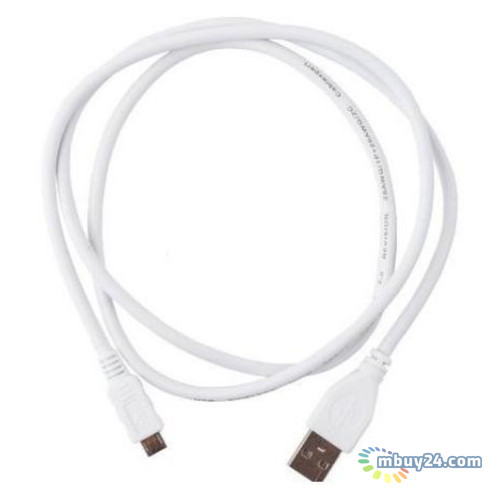 Кабель Cablexpert USB 2.0 A-тато/Micro B-тато 1.0 м (CCP-mUSB2-AMBM-W-1M) фото №1
