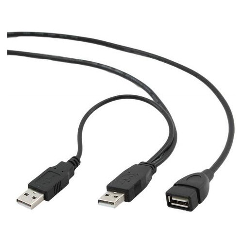 Кабель подовжувач Cablexpert USB 2.0 AM / AF 0.9 м чорний (CCP-USB22-AMAF-3) фото №1