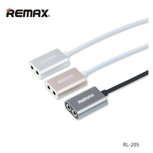 Audio розгалужувач AUX Sharing RL-S20 3.5 miniJack gold Remax 320401 фото №3
