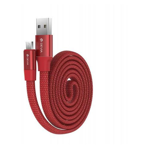 Кабель Devia Ring Y1 Micro USB 2.4A Red фото №1