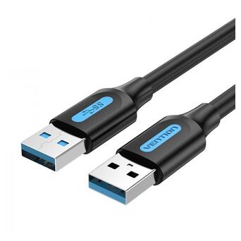 Кабель Vention USB-USB 2 м, Чорний (CONBH) фото №1