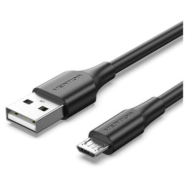 Дата кабель USB 2.0 AM to Micro 5P 1.0m 2A black Vention (CTIBF) фото №1