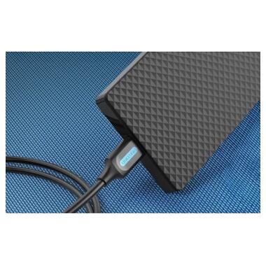 Дата кабель USB 2.0 AM to Mini 5P 0.5m black Vention (COMBD) фото №4
