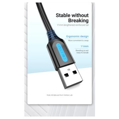 Дата кабель USB 2.0 AM to Mini 5P 1.0m black Vention (COMBF) фото №10