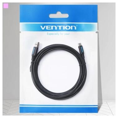 Дата кабель USB 2.0 AM to USB-C 1.5m 3A black Vention (COKBG) фото №6