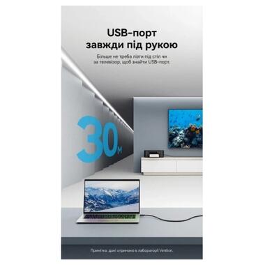 Дата кабель USB 2.0 AM/AF 20.0m Active black Vention (CBKBQ) фото №4