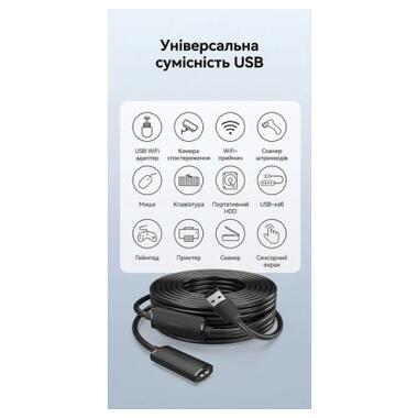 Дата кабель USB 2.0 AM/AF 20.0m Active black Vention (CBKBQ) фото №8