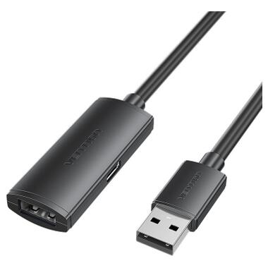 Дата кабель USB 2.0 AM/AF 25.0m Active black Vention (CBKBS) фото №1