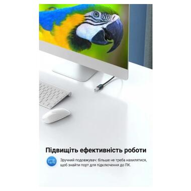 Дата кабель USB 3.0 AM/AF 3.0m black Vention (CBHBI) фото №5