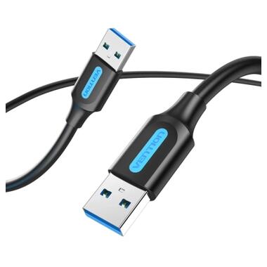 Дата кабель USB 3.0 AM/AM 3.0m black Vention (CONBI) фото №1