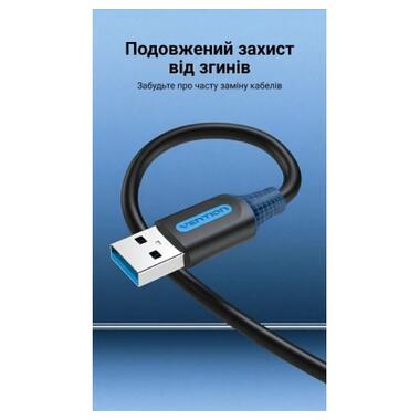 Дата кабель USB 3.0 AM/AM 3.0m black Vention (CONBI) фото №8