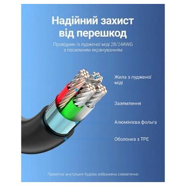 Дата кабель USB-C to Micro 5P 1.5m 2A black Vention (COVBG) фото №8