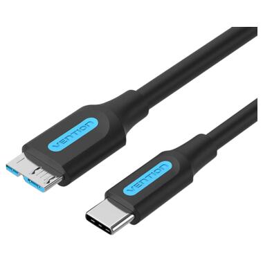 Дата кабель USB-C to Micro BM 0.5m 2A Vention (CQABD) фото №1