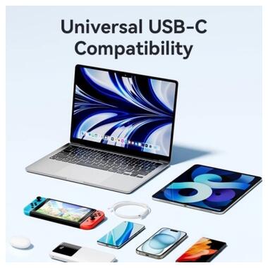 Дата кабель USB-C to USB-C 1.0m 3A black Vention (TRCBF) фото №3
