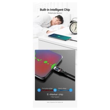 Дата кабель USB-C to USB-C 1.0m 5A aluminum gray Vention (TAEHF) фото №6