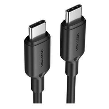 Дата кабель USB-C to USB-C 2.0m 5A aluminum black Vention (TRIBH) фото №2