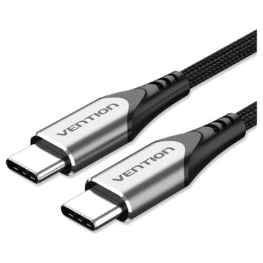 Дата кабель USB-C to USB-C 2.0m aluminum gray Vention (TADHH) фото №1