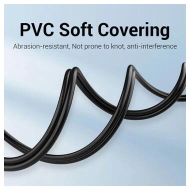 Кабель мультимедийный 2xRCA M to 2xRCA M 1.5m black Vention (BCMBG) фото №12