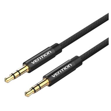Кабель мультимедийный 3.5mm M to 3.5mm M 1.0m fabric black Vention (BAGBF) фото №1