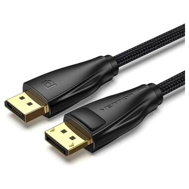 Кабель мультимедийный DisplayPort M to DisplayPort M 1.5m 8K60Hz black Vention (HCCBG) фото №1